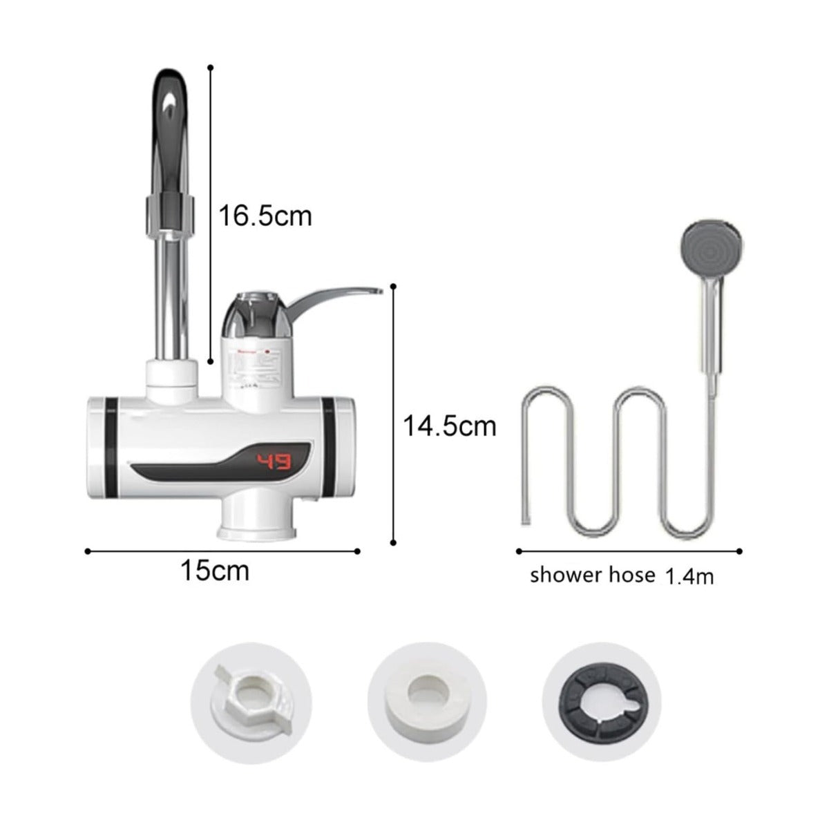 Calentador De Agua Con Ducha AquaHeat™